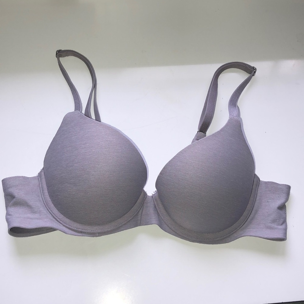 Gray Aerie push-up bra